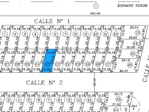 Terreno en Venta 10  mts Frente