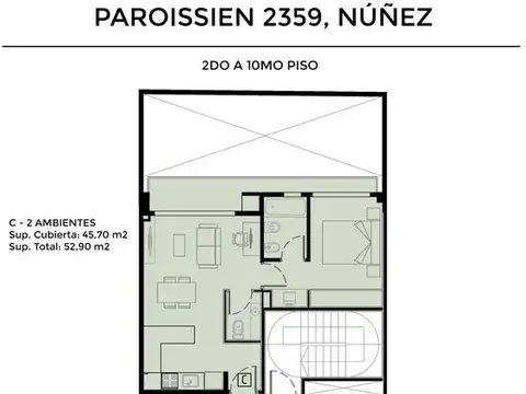 Departamento en Venta de Monoambiente