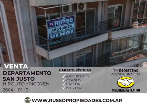 Departamento - Venta - Argentina, La Matanza - YRIGOYEN, HIPOLITO 2664