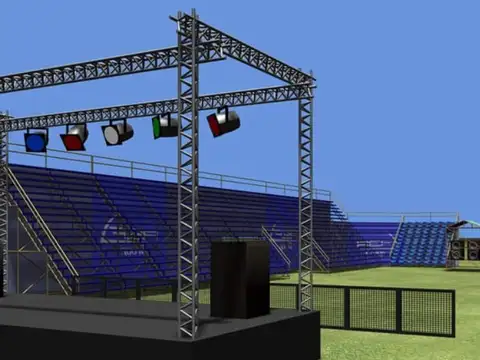 Tribunas y escenarios rebatibles y telescòpicos, A MEDIDA