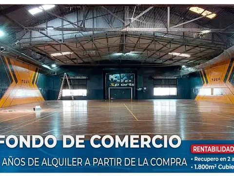 FONDO COMERCIO EN VENTA CANCHAS FÚTBOL 5 LOURDES