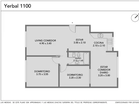 Departamento en Venta en Caballito, USD 125.000