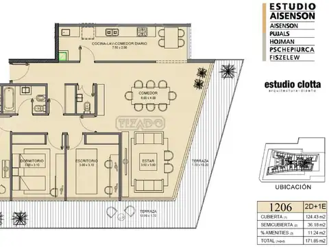 Departamento en Venta de 4 ambientes