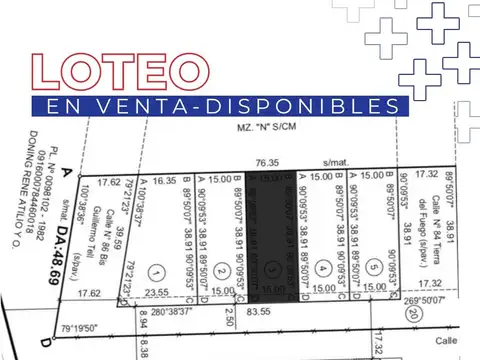 Terreno en Venta de 600,0 m2