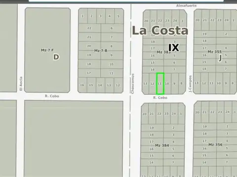 cobos entre julio campos y chascomus 100