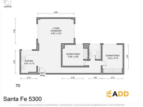 Departamento en Venta de 2 dormitorios