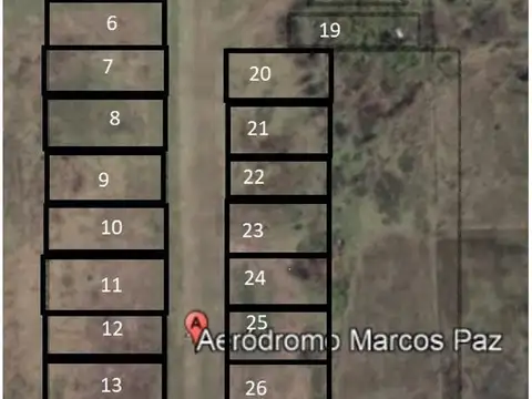 VENTA de Aerodromo Marcos Paz (MSP) total o lotes para hanga