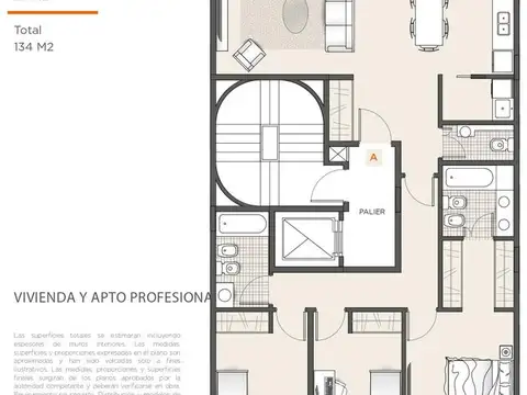 Julian Alvarez 725 8° A - 4 amb con terraza y parrilla