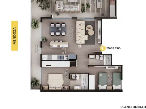 Departamento 2 dormitorios en venta, Terraza exclusiva - Martin, Rosario