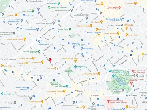 Avenida Honorio Pueyrredón e/ Tres Arroyos y Galicia