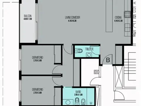 Departamento en Venta al Oeste