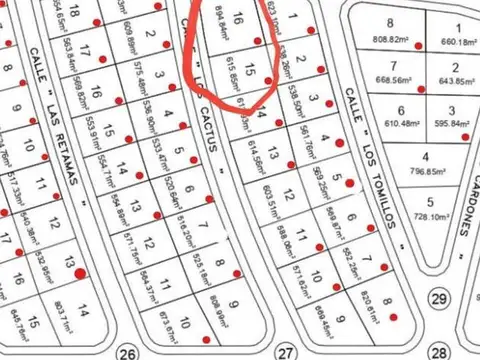 Terreno en Venta en El Challao, USD 88.000