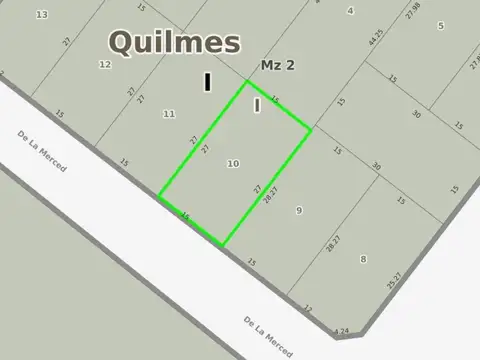 Terreno en Venta en Quilmes, USD 38.000