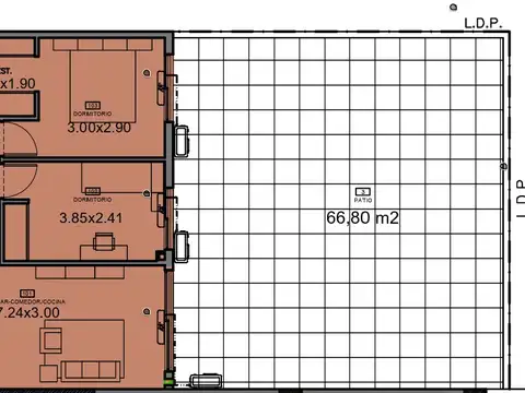 Departamento en Venta de 3 ambientes