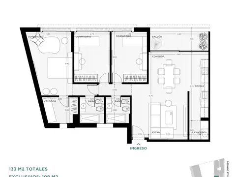 Dorrego 1900, Piso 1