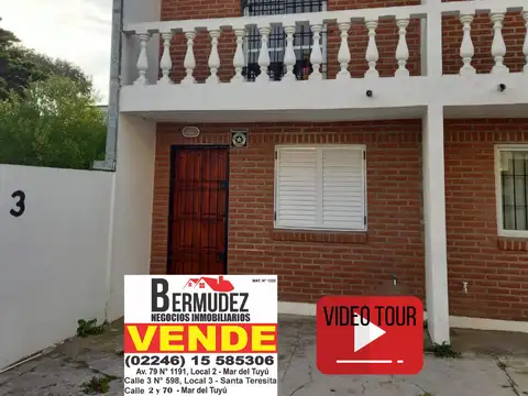Triplex de 4 amb a la venta a metros del mar  Calle 92 entre 1 y costanera Mar del tuyu
