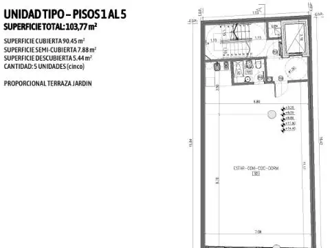 Oficina en Venta en Chacarita, USD 237.500