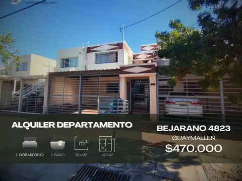 Departamento en alquiler c/ cochera en Villa Nueva