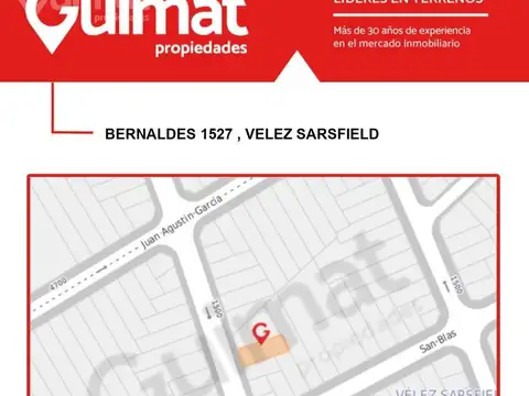Terreno en Venta en Velez Sarsfield, USD 220.000