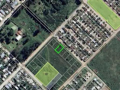 Terreno en Venta 25  mts Fondo