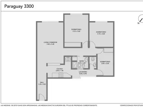 Departamento en Venta de 3 dormitorios