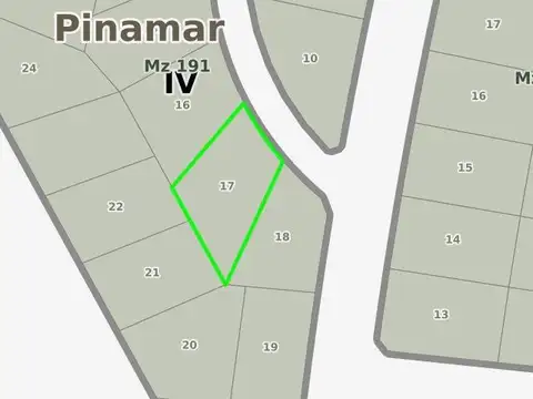 Terreno en Venta de 798,0 m2