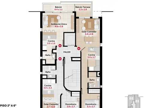 Cochabamba 100, Piso 01