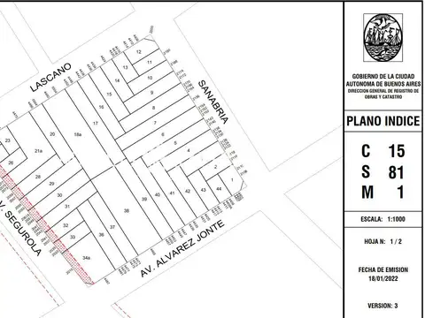 Terreno en Venta en Villa del Parque, USD 390.000