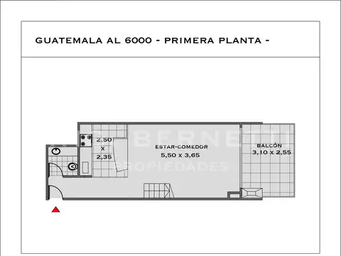 Departamento en Venta de 2 ambientes