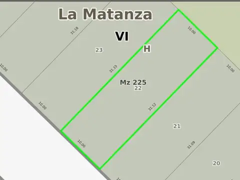 (Km. 41) Alborada 6066  e/ cortina y acoyte