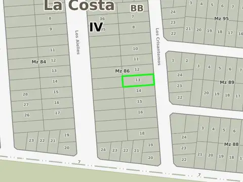 Terreno en Venta en Costa Del Este, USD 46.000