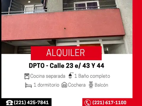 DPTO 1 DORM CON COCHERA