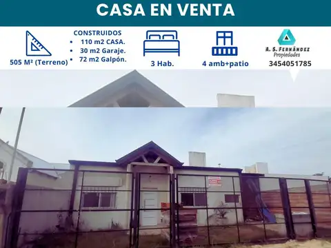 CASA EN VENTA  B° LOS LABRADORES