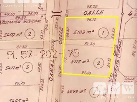 Excelente ubicación, fracción industrial de 10.220 m² (95x107)