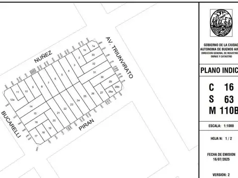 Terreno en Venta en Villa Urquiza, USD 420.000