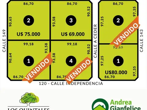 Venta terreno en Lobos, lotes de casi 1ha