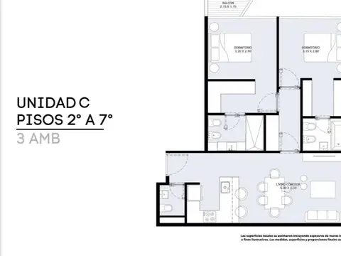 Departamento en Venta de 1 dormitorio