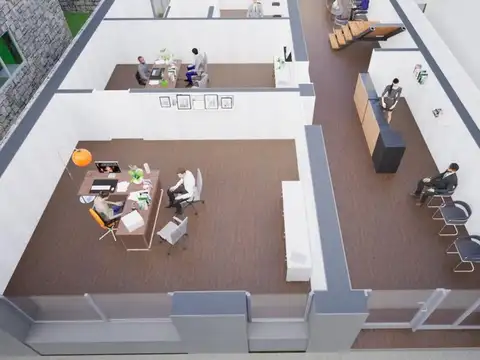 Oficina Monoambiente con 2 baños