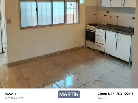 Departamento 2 ambientes con 1 baño