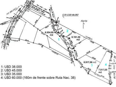 Terreno en Venta en La Cumbre, USD 36.000