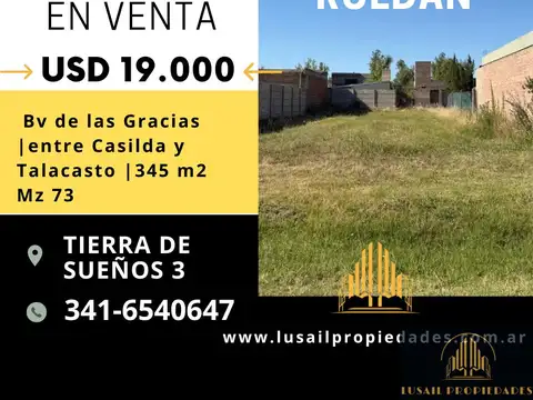 Oportunidad – Terreno en Tierra de Sueños 3, Roldán