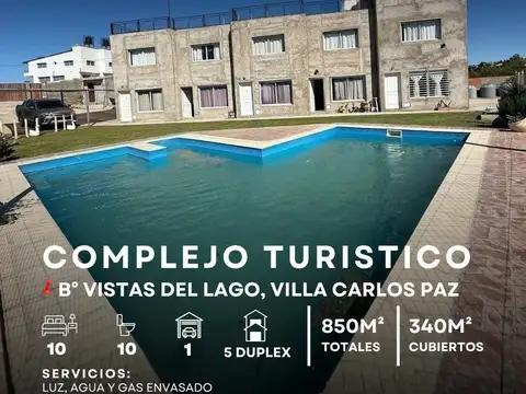 COMPLEJO TURÍSTICO 5 DUPLEX (30 PLAZAS) Y 850M² TERRENO. VISTAS DEL LAGO