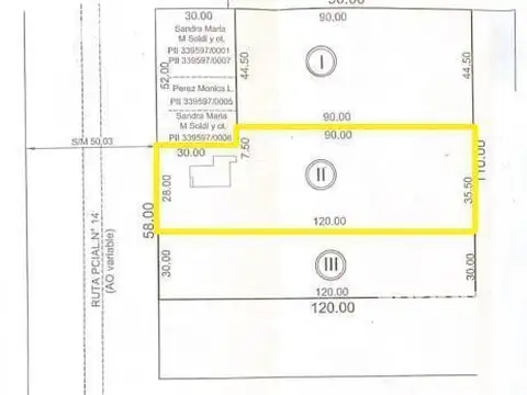 Ruta Provincial N°14, Km 1,1 (4.035m2)