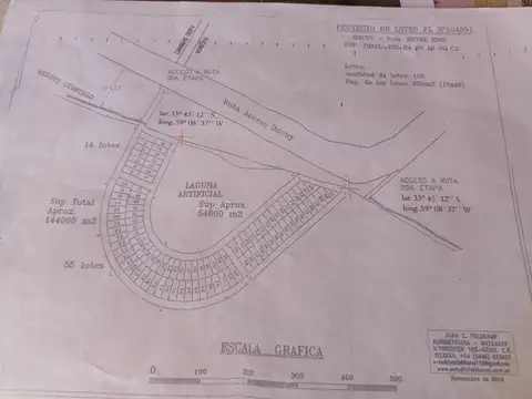 FRACCIÓN de Campo, destinada a Proyecto: DESARROLLO INMOBILIARIO