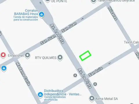 Avenida La Plata e/ San Juan y San Luis