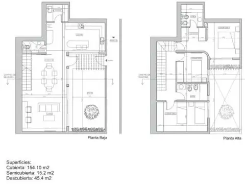 Casa 6 ambientes con 2 baños