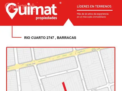 Terreno en Venta en Barracas, USD 249.000