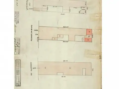 Venta Terreno en La Calle Sarmiento Entre R. Peña y Montevideo. Anteproyecto.
