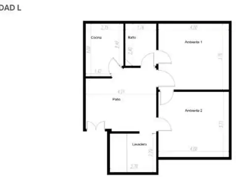 Depto Tipo Casa en Venta 40 años