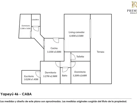 Departamento 4 ambientes con 1 baño